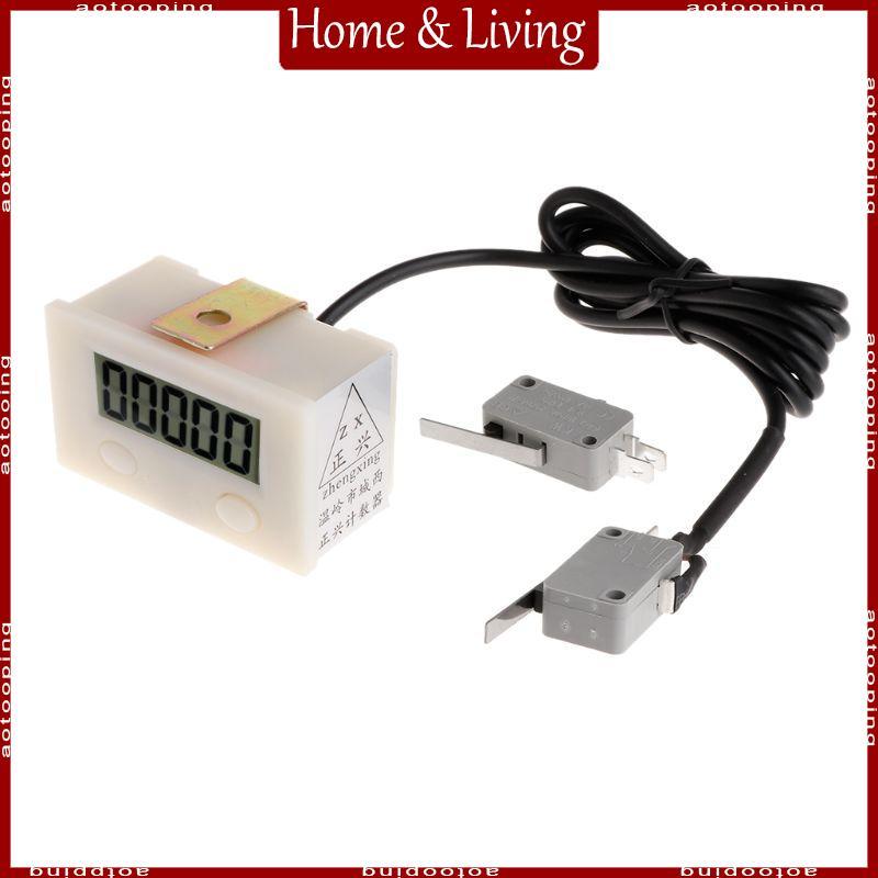 AOTO Digital Tally Counter Forward Digital Counter Panel Gauge 5 หลัก Punch Counter