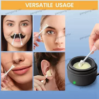 [gangong1kr]แท่งขี้ผึ้งจมูก 100 ชิ้น, เครื่องสมัครแว็กซ์ผมพร้อมไม้พายแบบใช้แล้วทิ้งสําหรับทําความสะอาดรูจมูก, กําจัดขนใบหน้าหู