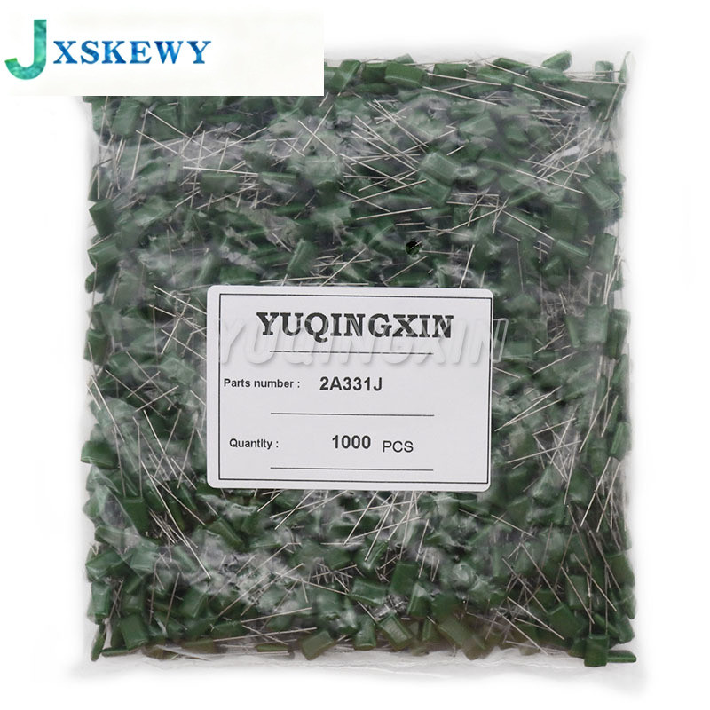โพลีเอสเตอร์ฟิล์มตัวเก็บประจุ 100V 1nF 1.5nF 2.2nF 100nF 220nF 2A102J 2A152J 2A392J 2A103J 2A473J 2A