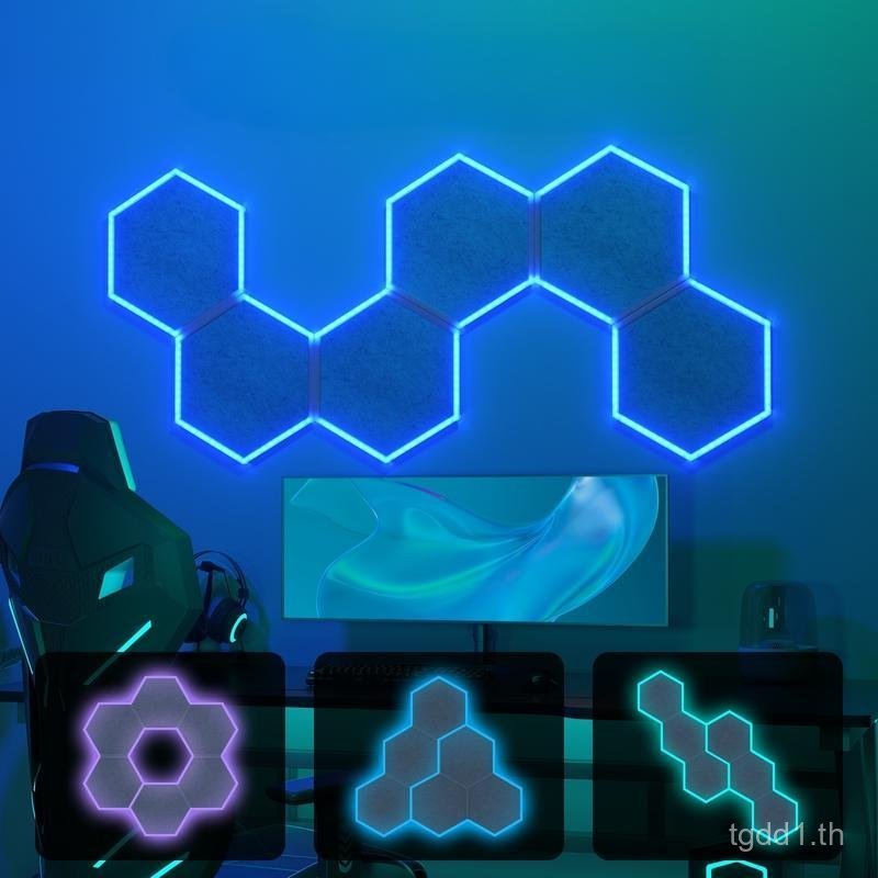 TONOR RGB แผงอะคูสติกมีกาวในตัว, แผงกันเสียง Dampening Insulation Treatment สําหรับเล่นเกม,Streaming