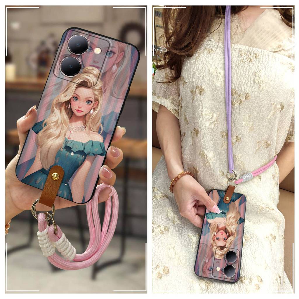 ป้องกัน Anti-knock เคสโทรศัพท์สําหรับ VIVO Y78 5G จีน/Y78M/Y78-T1/Y78M-T1 TPU นุ่มน่ารักป้องกันฝุ่นก