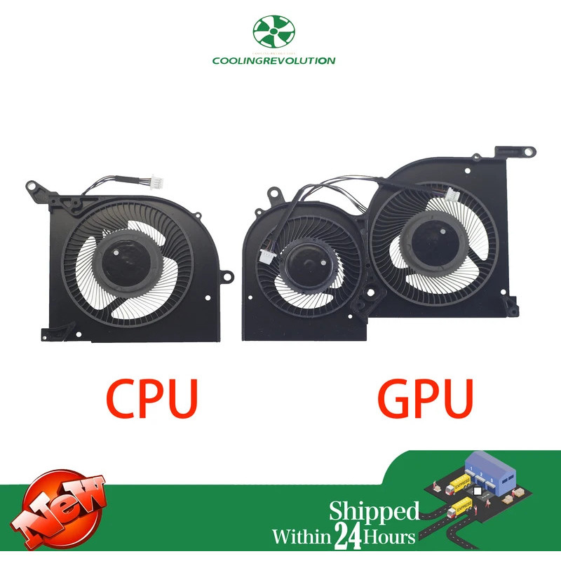 แล็ปท็อป CPU GPU พัดลมระบายความร้อน BS5005HS-U4Q BS5005HS-U3J DC5V 4Pin สําหรับ MSI GS66 Stealth MS-