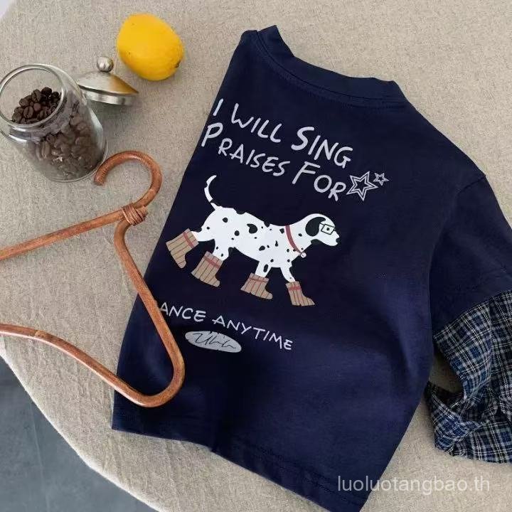 เสื้อยืดเด็กแขนยาว สไตล์การ์ตูน ใส่สบายในฤดูใบไม้ผลิและฤดูใบไม้ร่วง ราคา ถูกที่สุด ดีลบีเคเค แกลเลอรีภาพที่ 4