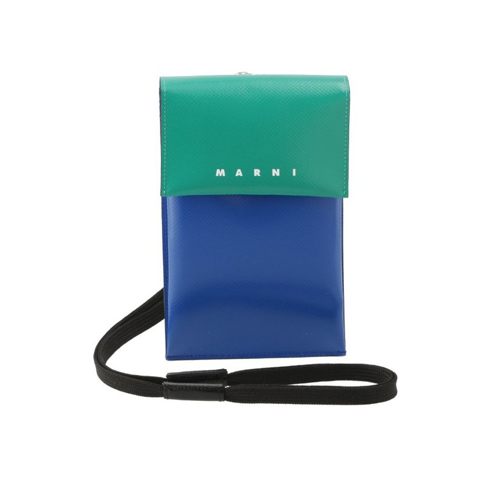 Hong Kong Straight Hair Marni Marni Mens Mobile Phone Bag Color Matching Logo Mini Simple Casual Spo