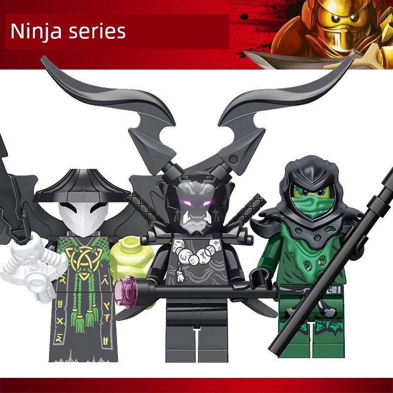 บล็อคตัวต่อ toy Phantom Ninja Movie Man Boy Skull Wizard Moro 70613 70631 70656ของเล่นตัวต่อ