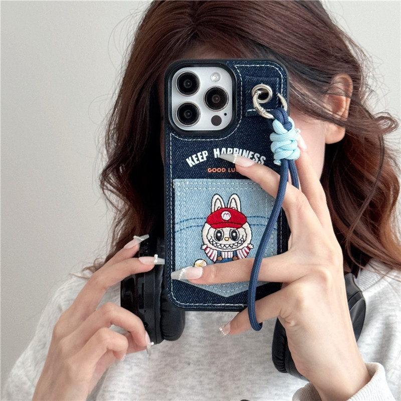 เคส 425 degree เคสไอแพด 425 degree Denim การ์ดปัก Labu iPhone14/13 เหมาะสําหรับ Apple 16/15PROMAX เค