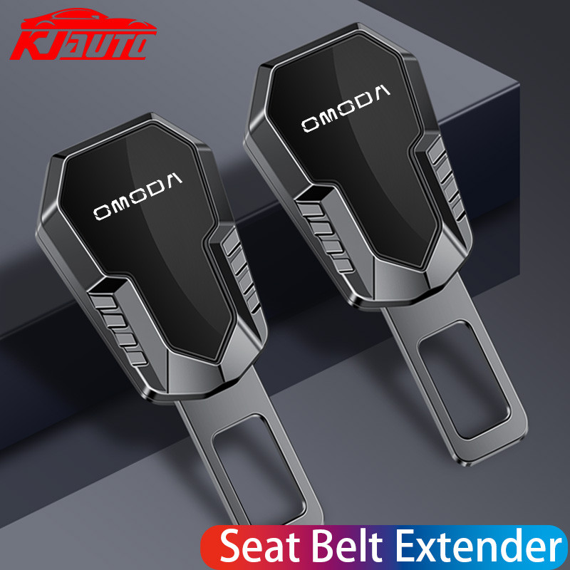1/2pcs Omoda สังกะสีรถเข็มขัดนิรภัย Extension Buckle เข็มขัดนิรภัย Extension คลิป Silencer สําหรับ Omoda 5 C5 EV E5 S5 C9 อุปกรณ์ตกแต่งภายใน
