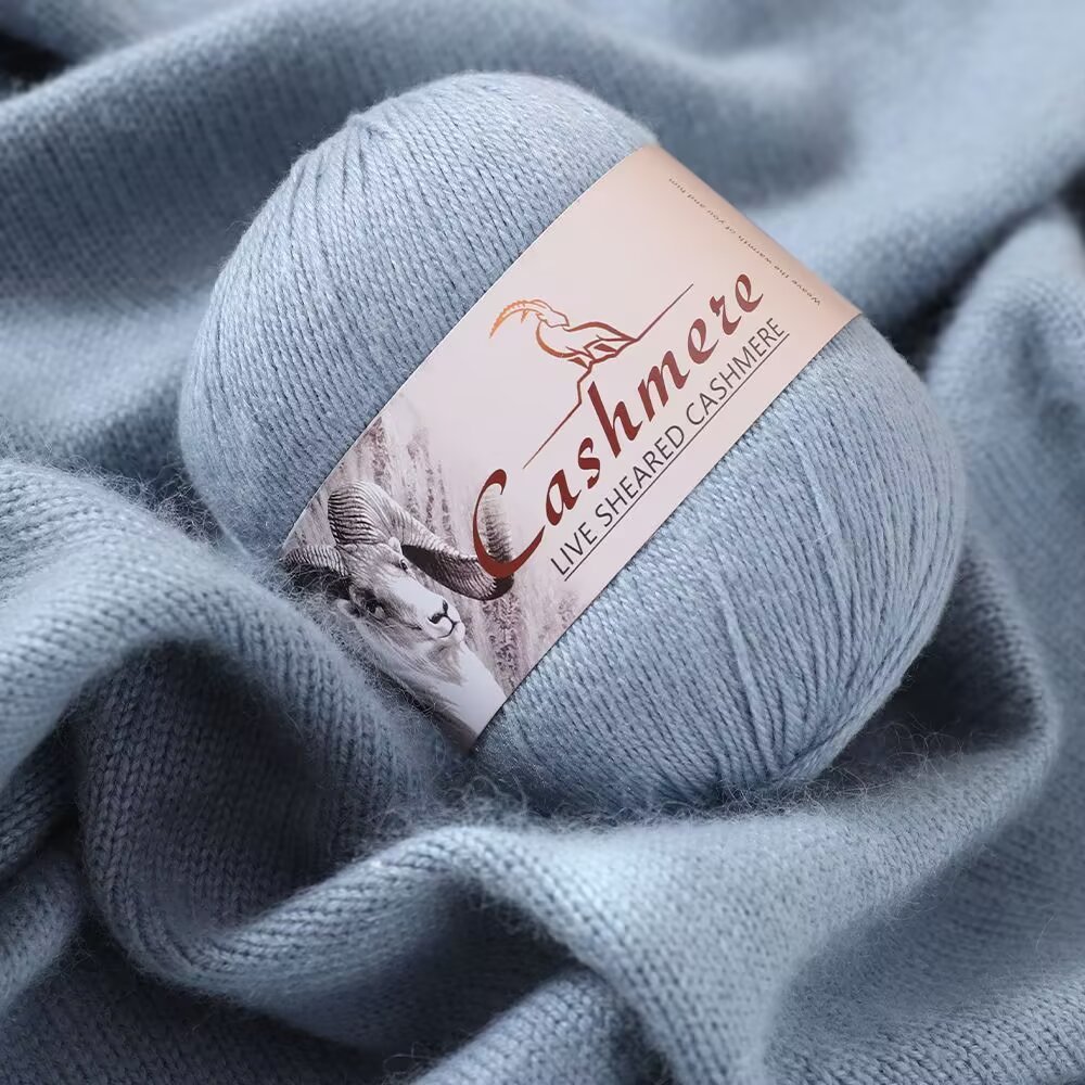 50g + 20g เส้นด้ายแคชเมียร์ 24S/3 สําหรับทอมือ DIY Machine Thread สําหรับ Handknitting เสื้อกันหนาวผ้าพันคอ Mink เส้นด้าย Ball