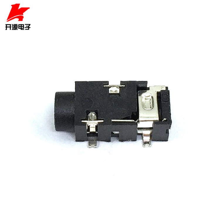 ซ็อกเก็ตหูฟัง 4 พิน 3.5 มม. PJ-327A ซ็อกเก็ตเสียงแพทช์ 4 พินสีเงิน (10 ชิ้น/แพ็ค)