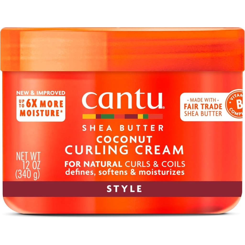 Cantu Coconut Curling Cream 340g (แพ็คอาจวารี่)
