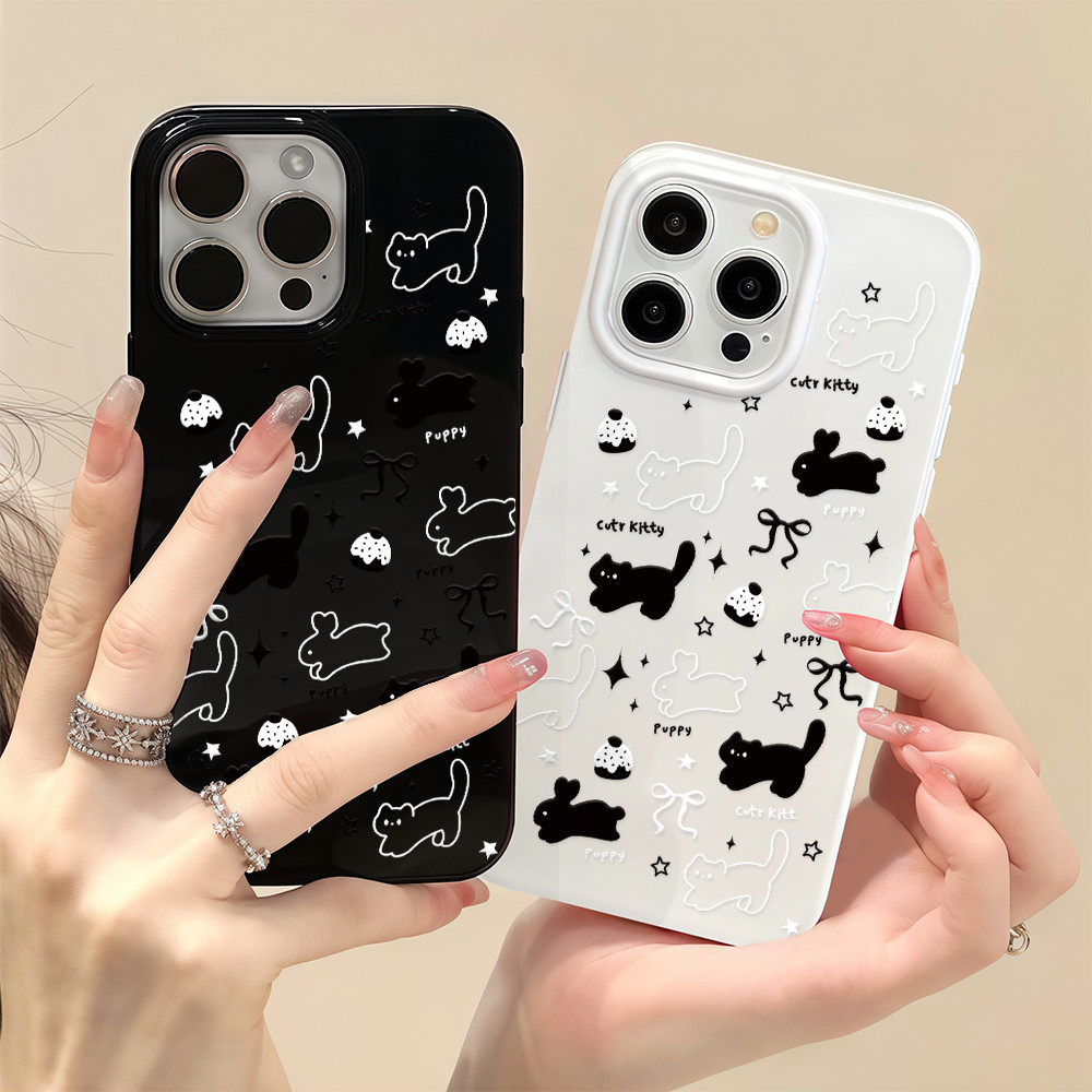 เคสโทรศัพท์มือถือเยลลี่ มีสีสัน สวย การ์ตูน โชคดี รักรูปร่างหัวใจ For IPhone16 15 14 13 11 6 7 8plus Pro Promax GDTPU583