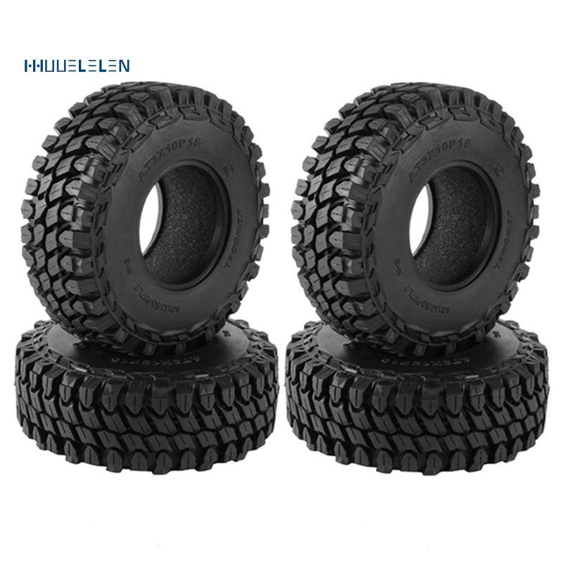 [Promote H]4PCS 110 มม.1.9 ล้อยาง Tyres สําหรับ 1/10 RC Crawler รถ TRX4 D90 SCX10 II III Redcat MST