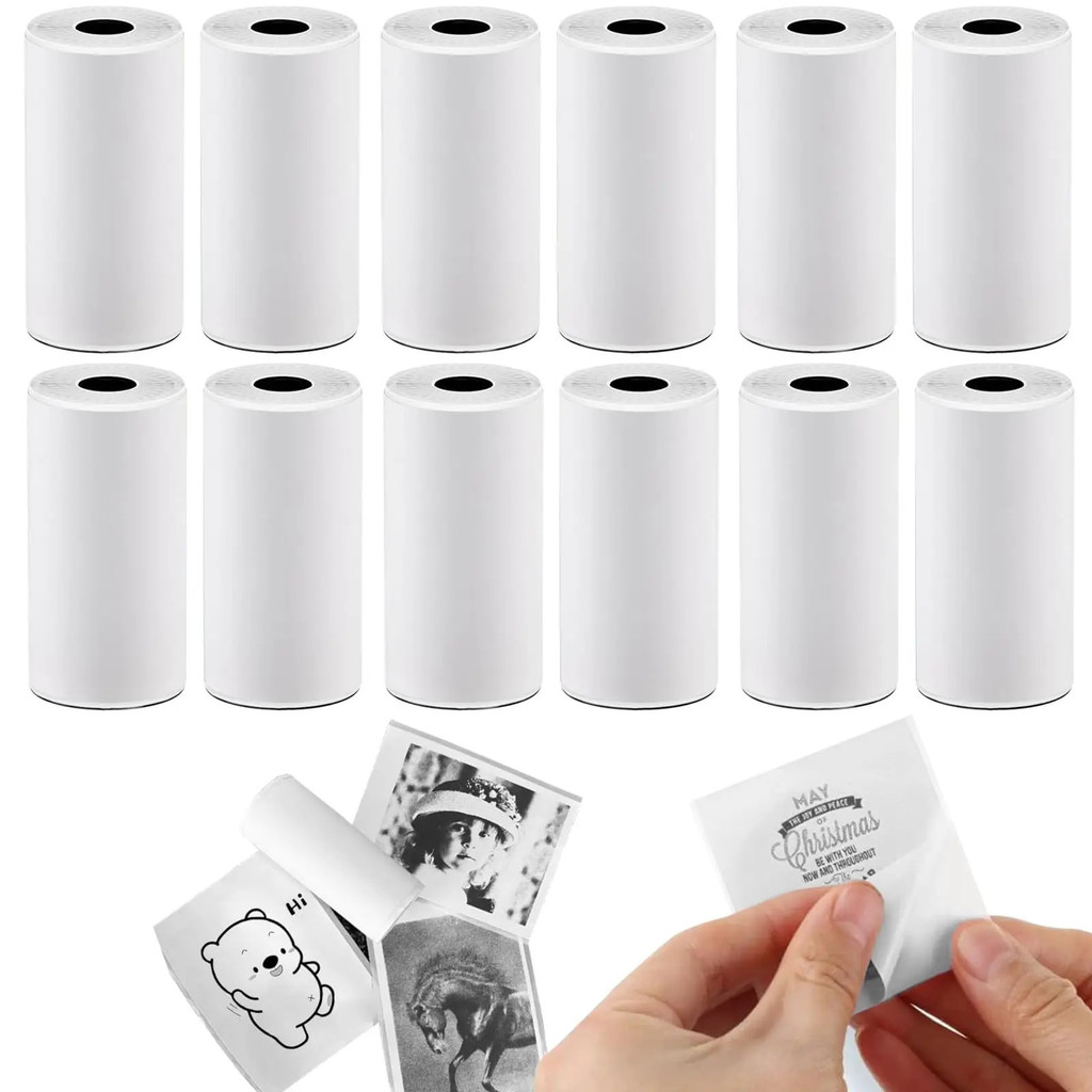 Great Buy Thermal Printer Paper Mini Self-adhesive Label Printer Paper เข้ากันได้กับ T02/m02/m02spro