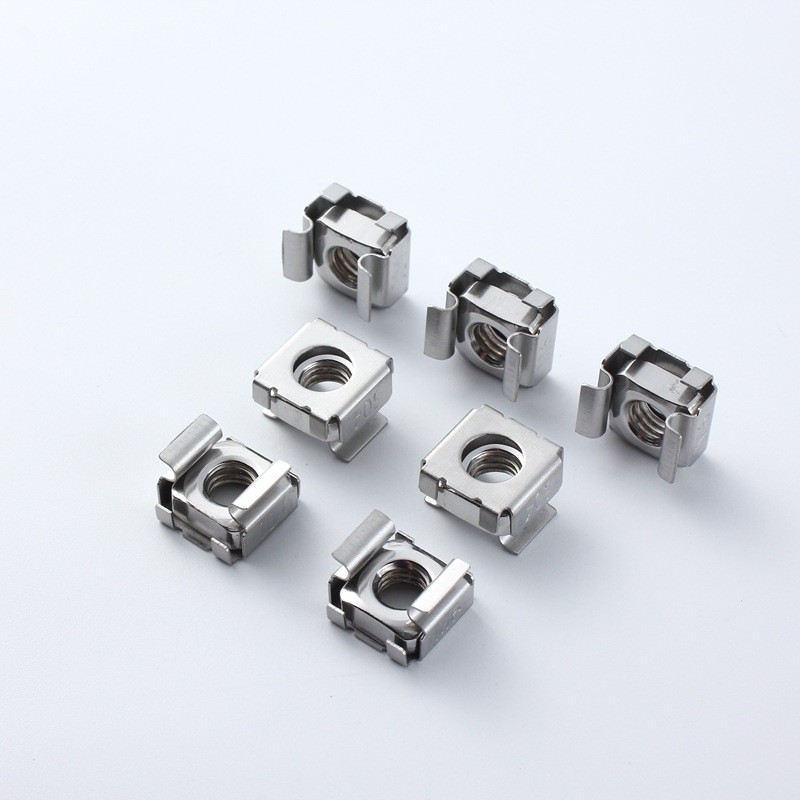 พร้อมสต็อก 304 สแตนเลสสตีล Cassette Nut Square Hole Floating Nut ดีบุกหัวเข็มขัด Nut ตู้ M4/M5/M TL1