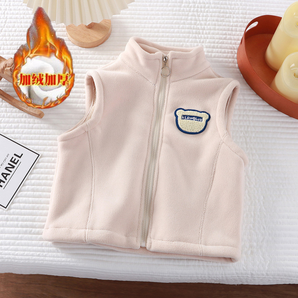 เสื้อกั๊กเด็กดีไซน์แบบออสเตรีย สำหรับฤดูใบไม้ร่วงและฤดูหนาว วัสดุขนแกะนุ่มสบาย พร้อมความอบอุ่นในทุกวัน - รูปที่ 5