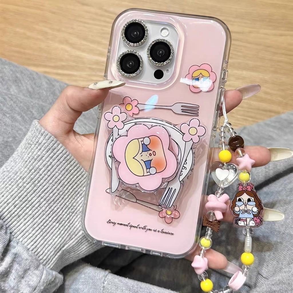 หมุนดอกไม้ร้องไห้เด็กiPhone17 Air 16E 15 14 13 12 11 Pro X Max 7 Plus XRเคสโทรศัพท์