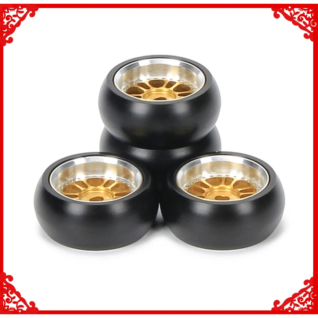 4 ชิ้น/เซ็ตโลหะผสมขอบล้อคลาสสิก Drift ยางอัพเกรดสําหรับ Rc 1/28 Wltoys K969 K989 P929 Drift Rally Ky