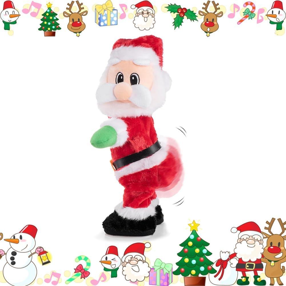 Jolly Twerking Santa Claus, Twerking Booty เขย่าเต้นรํา Santa ตุ๊กตาไฟฟ้า, เพลงร้องเพลง Animated Xma