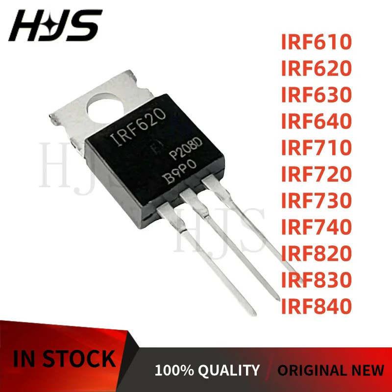 5PCS IRF610 IRF630 IRF640 IRF740 IRF730 IRF720 IRF830 IRF820 IRF840 IRF710 TO-220 Field Effect ทรานซ