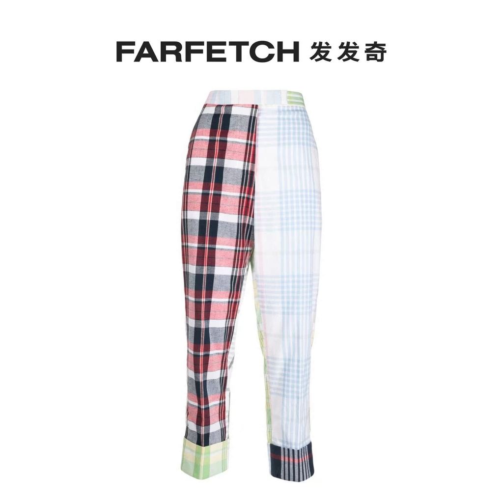 Tom Browne Ladies Checked Pants FARFETCH FARFETCH