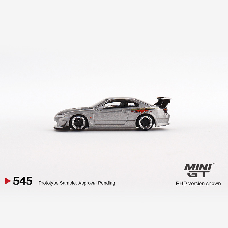 MGT 1: 64T Nissan Nissan Silvia Top Secret (S15) โมเดลรถโลหะผสมสีเงิน