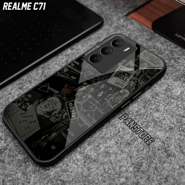 HP Realme C71 Glossy Glass Softcase สําหรับโทรศัพท์มือถือ - อุปกรณ์เสริมโทรศัพท์มือถือ - Realme C71-