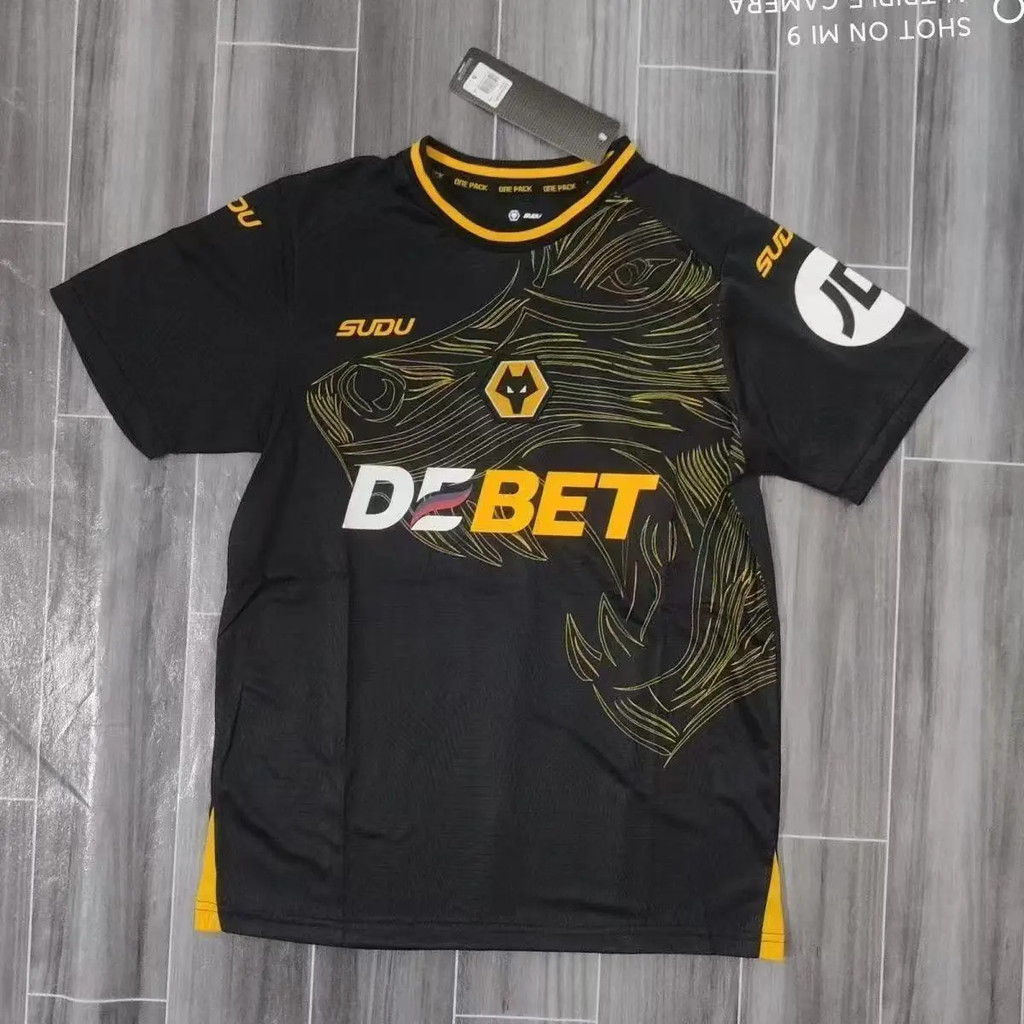 2425 Wolves Away Fans Home Jersey British Super Football Short-Sleeved Custom Training Sportswear ขา
