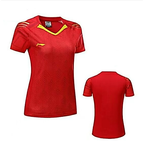 พร้อมสต็อก ฤดูร้อนใหม่เสื้อแบดมินตันแห้งเร็วและระบายอากาศผู้ชายและผู้หญิงวิ่งกลางแจ้งบาสเกตบอลการฝึกอบรมสบายเหงื่อดูดซับกีฬาย์