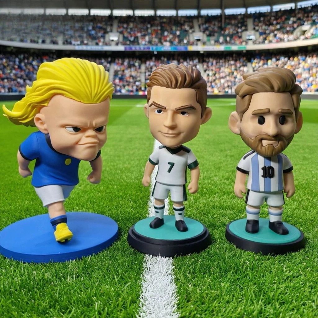 3D พิมพ์ Q-version Messi Ronaldo ประณีตเดสก์ท็อปเครื่องประดับแฟชั่นหุ่น