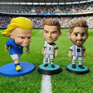 3D พิมพ์ Q-version Messi Ronaldo ประณีตเดสก์ท็อปเครื่องประดับแฟชั่นหุ่น