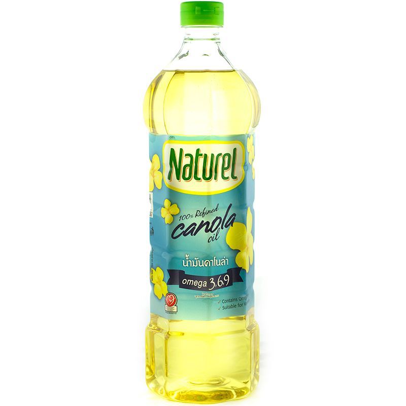 เนเชอแรลน้ำมันคาโนล่า 1ลิตร Naturel Pure Canola Oil 1ltr. [หมายเลขบาร์โค้ด 8850581116001 ]