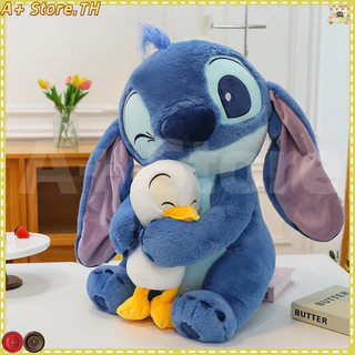 Stitch Hug Duck Doll ตุ๊กตาเด็ก Stitch Plush Toy Ragdoll ของขวัญวันเกิดวันวาเลนไทน์ 25cm