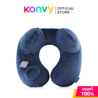 Konvy Portable Inflatable Neck Pillow 1pc คอนวี่ หมอนรองคอแบบเป่าลม (Blue/Gray/Beige)