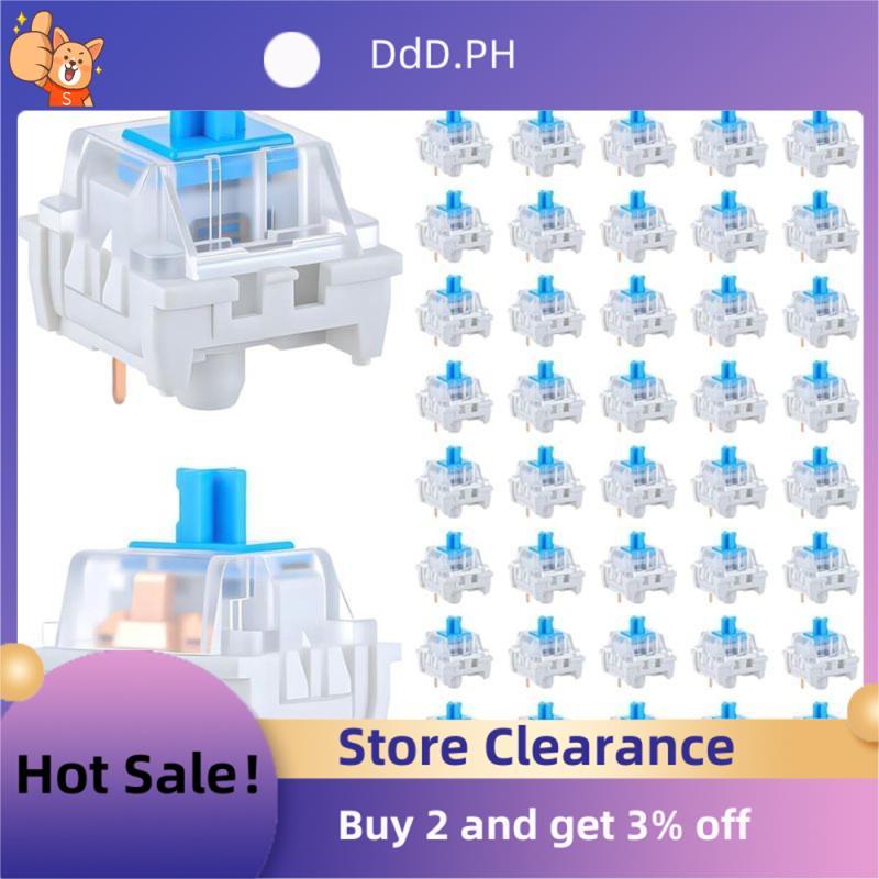 Blue Switch Replacement 100 ชิ้น Mechanical Keyboard Switches 3 Pin Keyboard Clicker คีย์บอร์ดคีย์