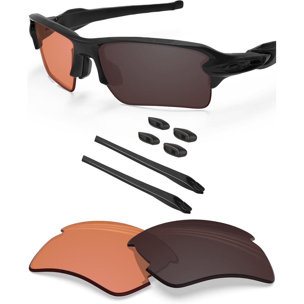 BLAZERBUCK Anti Salt เปลี่ยนเลนส์และถุงเท้าชุดสําหรับ Oakley Flak 2.0 XL OO9188 แว่นกันแดด