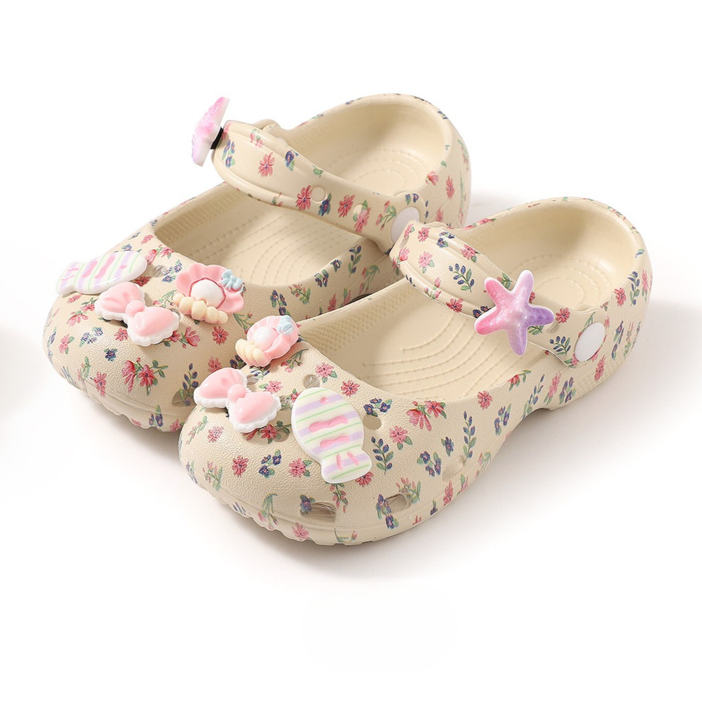 Girl Beach Sandals Fashion Stundent Summer Lightweight Classic Ballet Clog Size 24-35