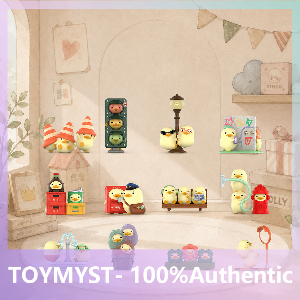 POPMART mini DUCKOO Citywalk Series Figure Mystery Box Gift ของแท้เล่นอินเทรนด์