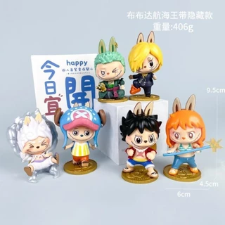 💥 จัดส่งจากประเทศไทย 💥6 ชิ้น/กล่อง One Piece Zoro Luffy Cosplay ตุ๊กตา Lucky อะนิเมะรูป COD สต็อกรูปตุ๊กตาของเล่นสําหรับของขวัญเด็กคอลเลกชันเครื่องประดับรถบ้านเค้กตกแต่ง Gacha