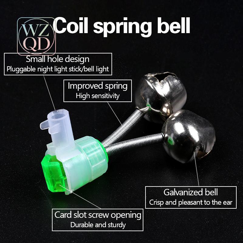 [WZQD] Bell Fishing Anti-Fall Sea Pole โยน Rod Night Light Induction Night Fishing Rod อุปกรณ์เสริม 