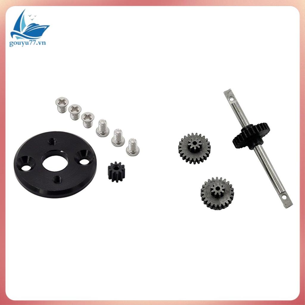 MN78 เกียร์ชุดมอเตอร์ Pinion เกียร์ 370 มอเตอร์สําหรับ MN78 MN82 1/12 RC รถอะไหล่อัพเกรดสีดํา
