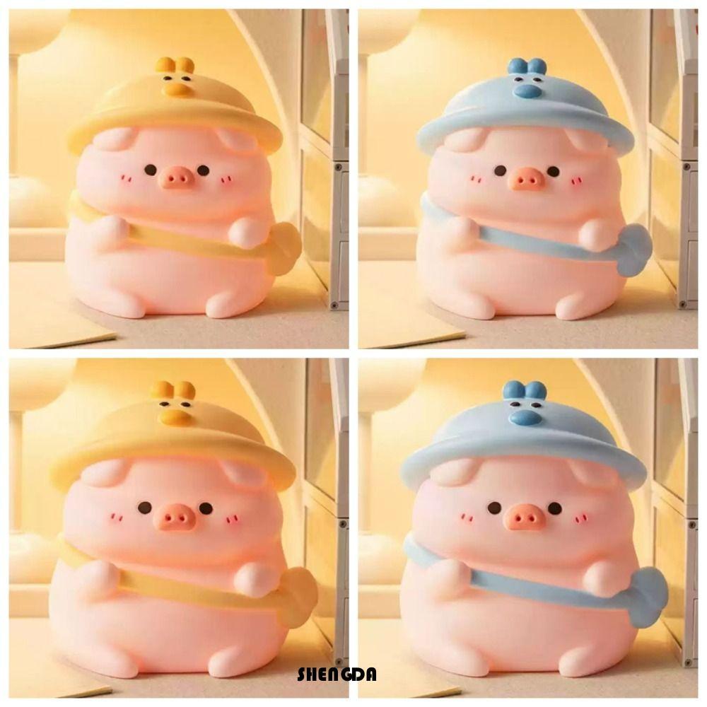 เซิงดา การ์ตูนหมูกล่องเงิน,ทนตกความจุขนาดใหญ่กระปุกออมสินน่ารัก,ตุ๊กตาสัตว์ตลกไวนิล น่ารัก เงินกล่องตกแต่งบ้าน