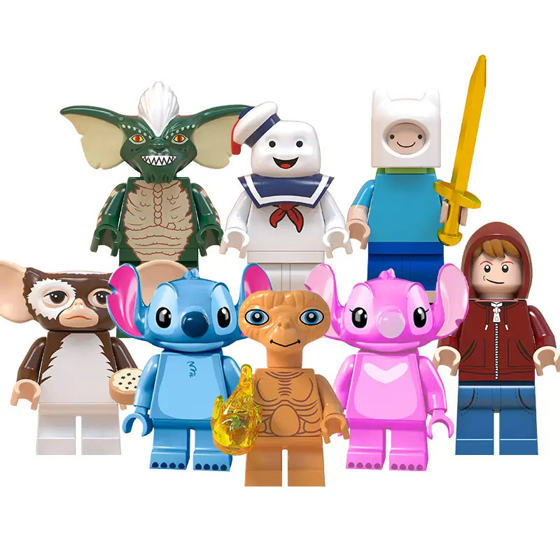Stitch ET Elliot Angie Gizmo Building Blocks อิฐชุดของเล่นสําหรับของขวัญเด็ก WM6049