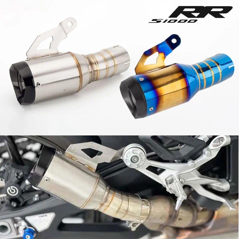 EM ท่อไอเสียแบบสวมสำหรับรถมอเตอร์ไซค์ BMW S1000RR S1000 RR ปี 2019 2020 2021 2022 2023 ระบบไอเสียแบบ