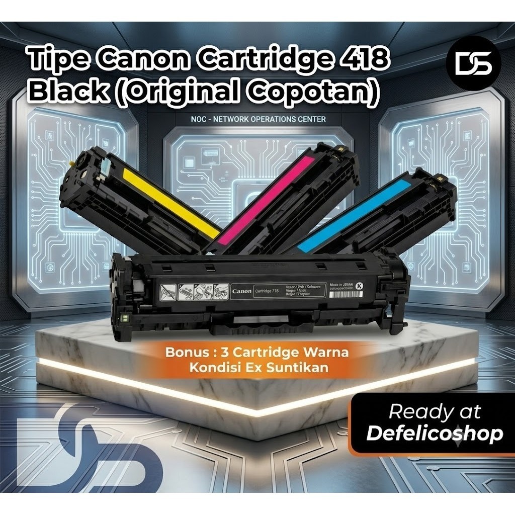 ผงหมึก Canon 418 ของแท้ 4 สี LBP6030 MF3010 BKCY