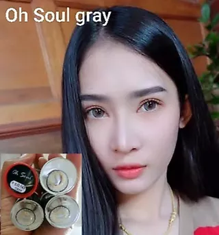 💟 Oh soul (14.5) Ohsoul Pitchylens Pretty doll (จัดยี่ห้อที่มีพร้อมส่ง)สายตา -00 ถึง -1000 brown gray บิ๊กอาย คอนแทคเลน