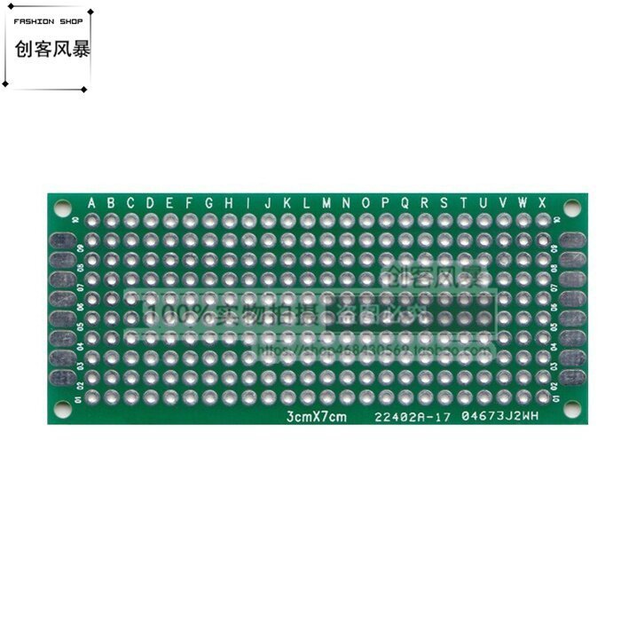 2 * 8 ซม.5PCS สองด้านดีบุกชุบ Universal Board Breadboard การทดลองบอร์ด Development Board 2x8 ความหนา