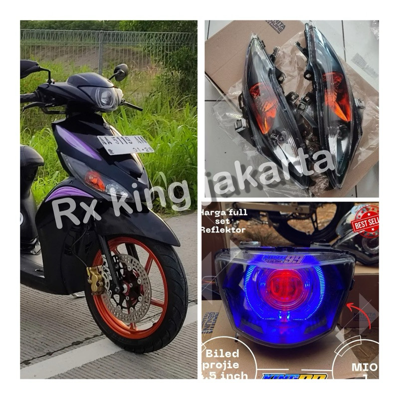 MIO J MIO GT BILED LAA BILED 4.5INC FULLSET SEIN SMOKE สีส้ม