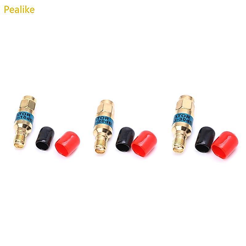 Pealike Golden Attenuator SMA-JK ชายหญิง RF Coaxial Attenuator 2W 0-6GHz 30db