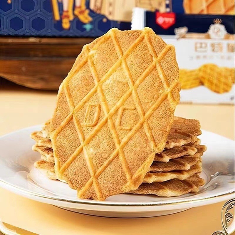 Danfu Chocolate Crispy Biscuits Waffle Butter Crepes Milk Cheese Crispy Biscuits Zero Batch TXT07140