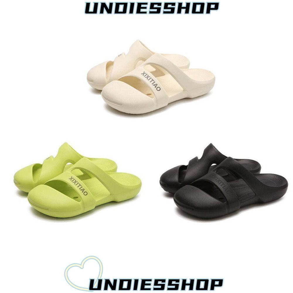 UNDIESSHOP ผู้หญิงรองเท้าแตะ, EVA Breathable ฤดูร้อน Mens รองเท้าแตะ, อินเทรนด์ Anti-Collision น้ําหนักเบา Casual House รองเท้าแตะห้องน้ําใช้